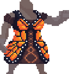 Orange Monarch Dress